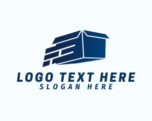 Deliver - Express Box Package logo design