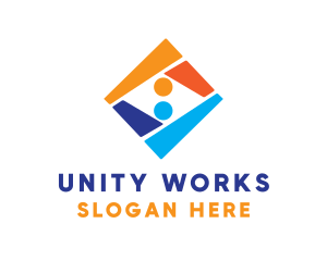 People Team Collaboration logo design