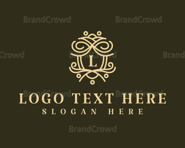 Premium Hotel Luxury Crest Logo