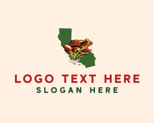 Gila Monster - California Red Legged Frog logo design