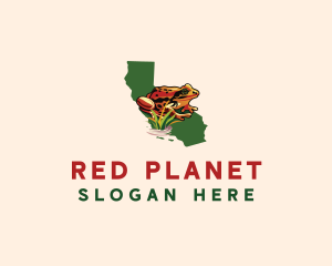 California Red Legged Frog logo design