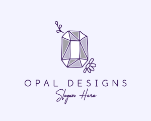 Opal - Precious Quartz Gem logo design