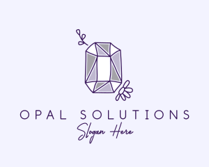 Opal - Precious Quartz Gem logo design