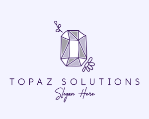 Topaz - Precious Quartz Gem logo design