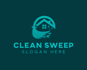 Housekeeping - Mop Cleaning Housekeeping logo design