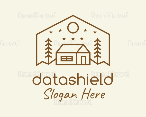 Hipster Outdoor House Logo