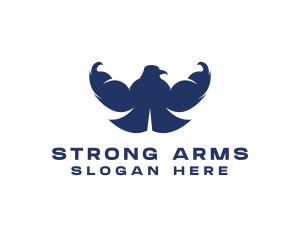 Strong Eagle Gym logo design