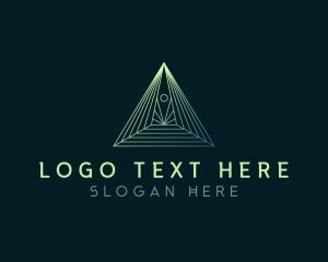 Pyramid - Pyramid Tech Developer logo design