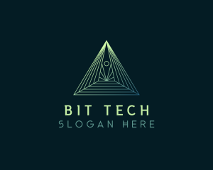 Pyramid Tech Developer logo design