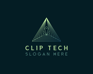 Pyramid Tech Developer logo design