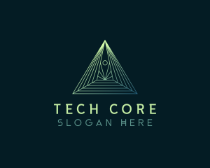 Pyramid Tech Developer logo design