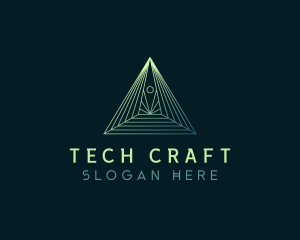 Developer - Pyramid Tech Developer logo design