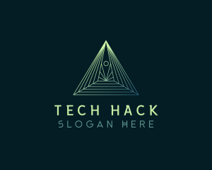 Pyramid Tech Developer logo design