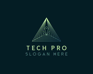 Pyramid Tech Developer logo design