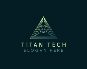 Pyramid Tech Developer logo design