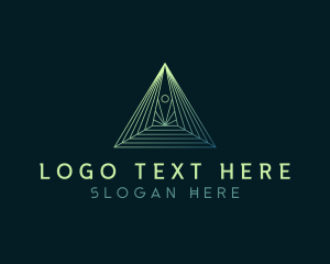 Creative - Pyramid Tech Developer logo design