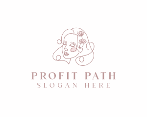 Floral Beauty Woman Logo