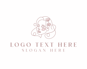 Floral Beauty Woman Logo