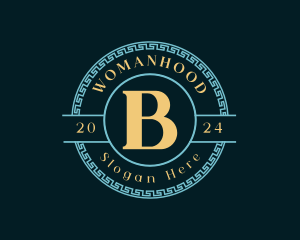 Pi - Greek Beta Letter Symbol logo design
