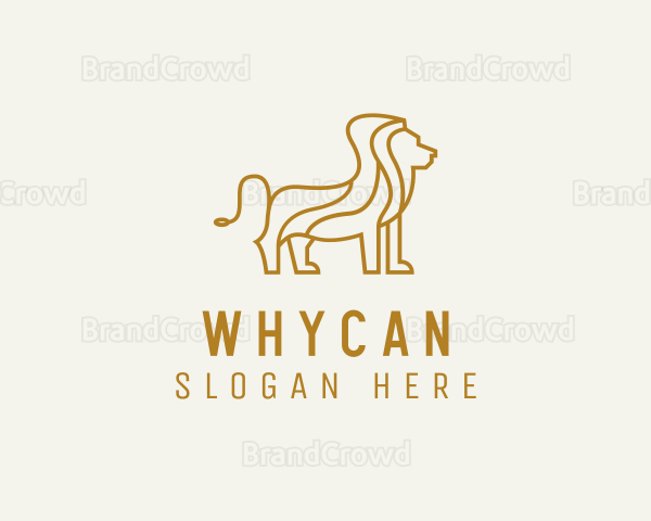 Gold Lion Safari Logo
