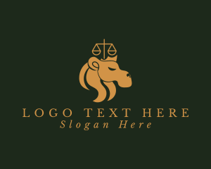 Lawyer - Gold Lion Lawyer logo design