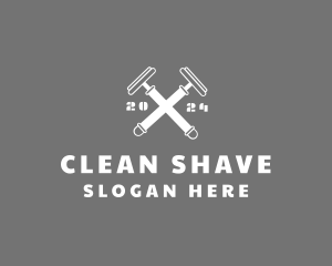 Shave - Masculine Barber Razor logo design