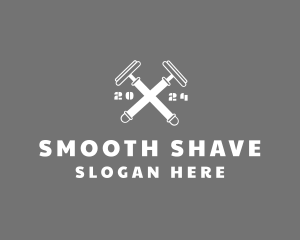 Shave - Masculine Barber Razor logo design