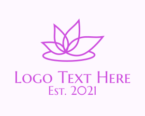 Girly - Beauty Lotus Petals logo design