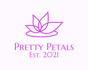 Beauty Lotus Petals logo design