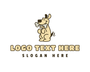 Dog Bone - Pet Dog Bone logo design