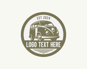 Vintage - Hipster Van Automobile logo design