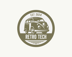 Hipster Van Automobile logo design