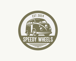 Van - Hipster Van Automobile logo design