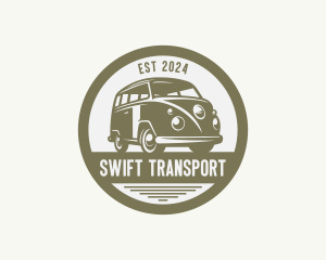 Hipster Van Automobile logo design