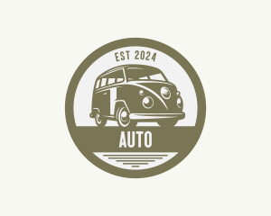 Hipster Van Automobile logo design