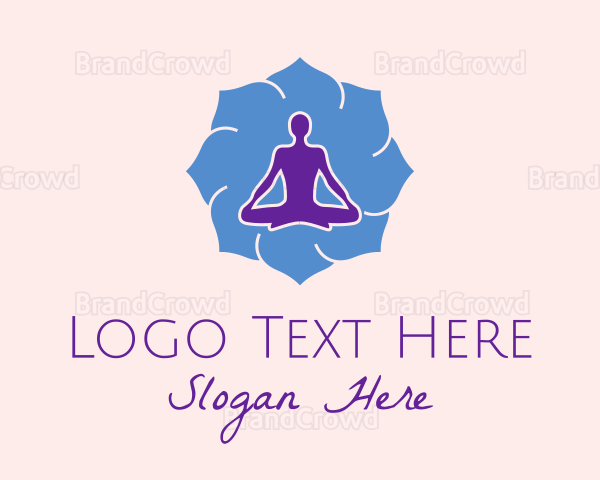 Yoga Instructor Silhouette Logo