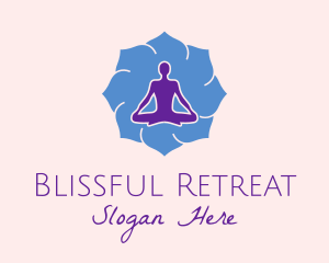 Yoga Instructor Silhouette  Logo