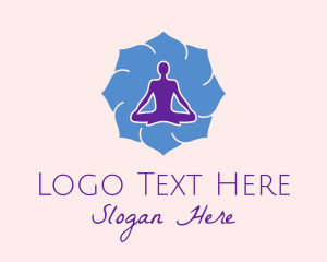 Yoga Instructor Silhouette  Logo