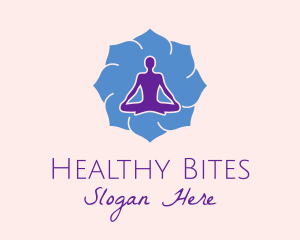 Yoga Instructor Silhouette  logo design