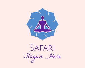 Healing - Yoga Instructor Silhouette logo design