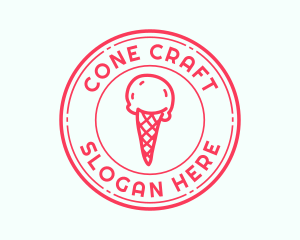 Cold Ice Cream Dessert  logo design