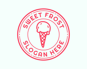 Cold Ice Cream Dessert  logo design