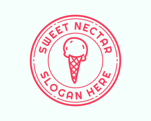 Cold Ice Cream Dessert  logo design