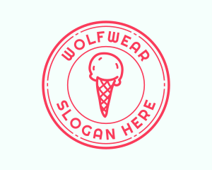 Dessert - Cold Ice Cream Dessert logo design