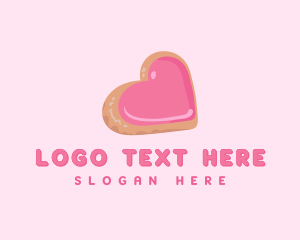 Sweet - Sweet Heart Cookie logo design