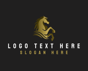Elegant - Wild Horse Stallion logo design
