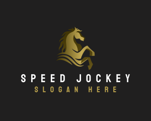 Jockey - Wild Horse Stallion logo design