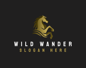 Wild Horse Stallion logo design