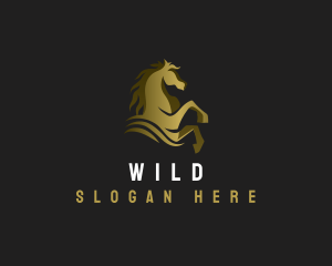 Wild Horse Stallion logo design