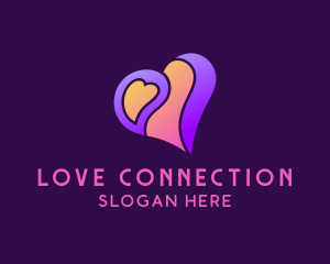 Romance - Psychedelic Romance Heart logo design